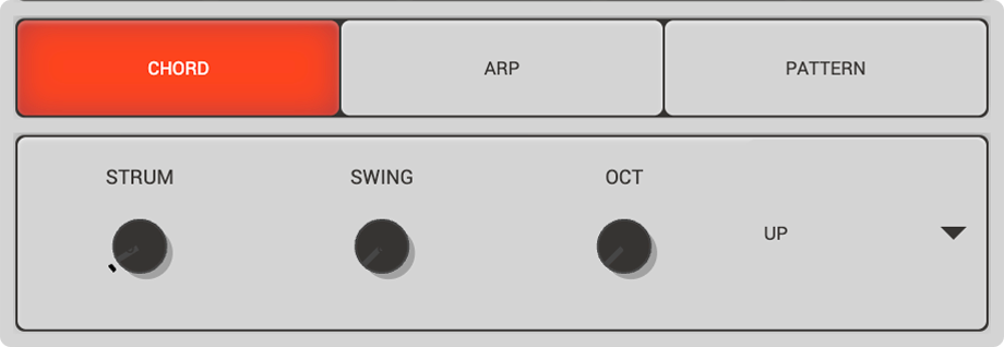 Harmonimo chord mode interface